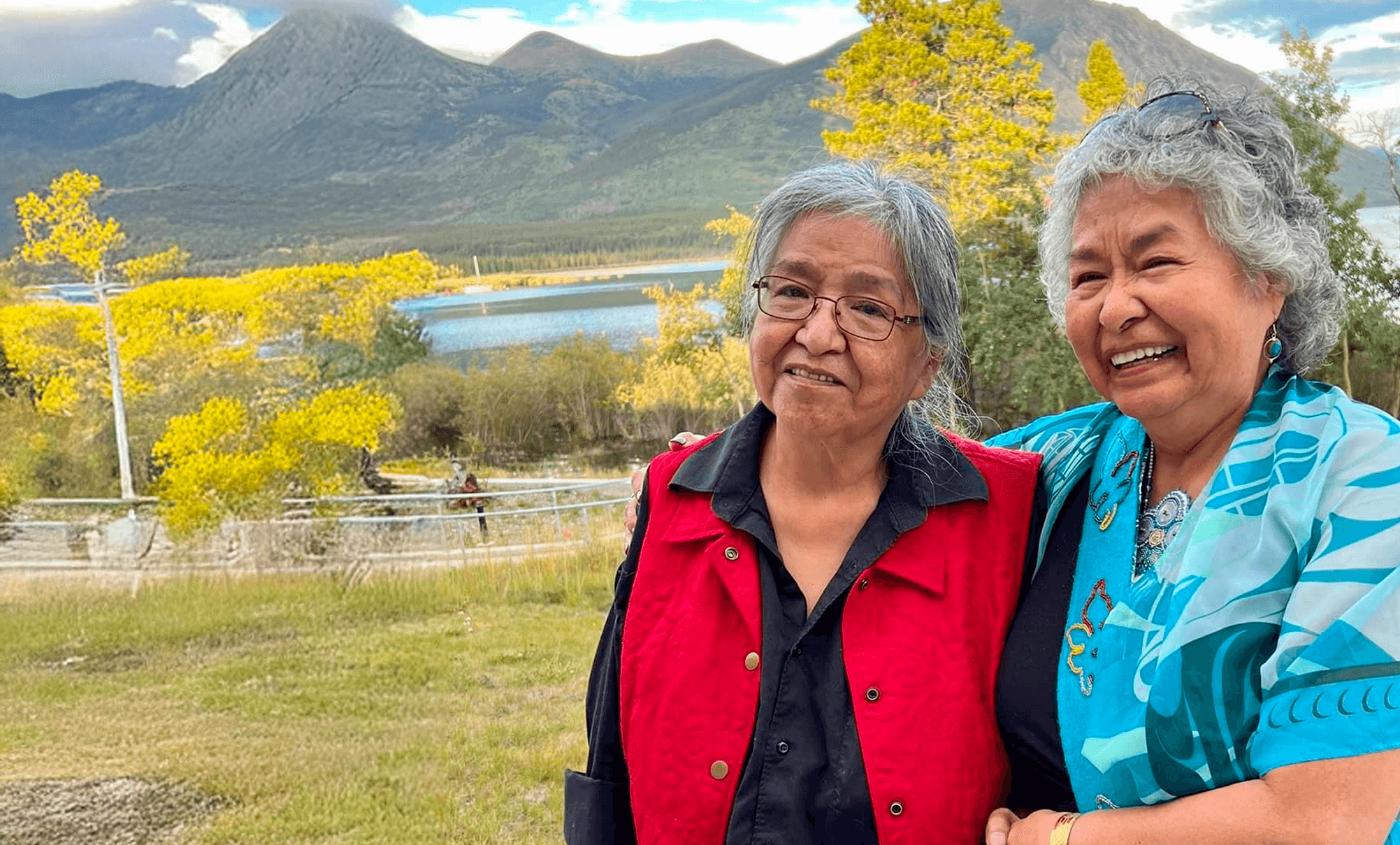 Lateral-Kindness2 Happy Indigenous Woman Laughing with Friends
